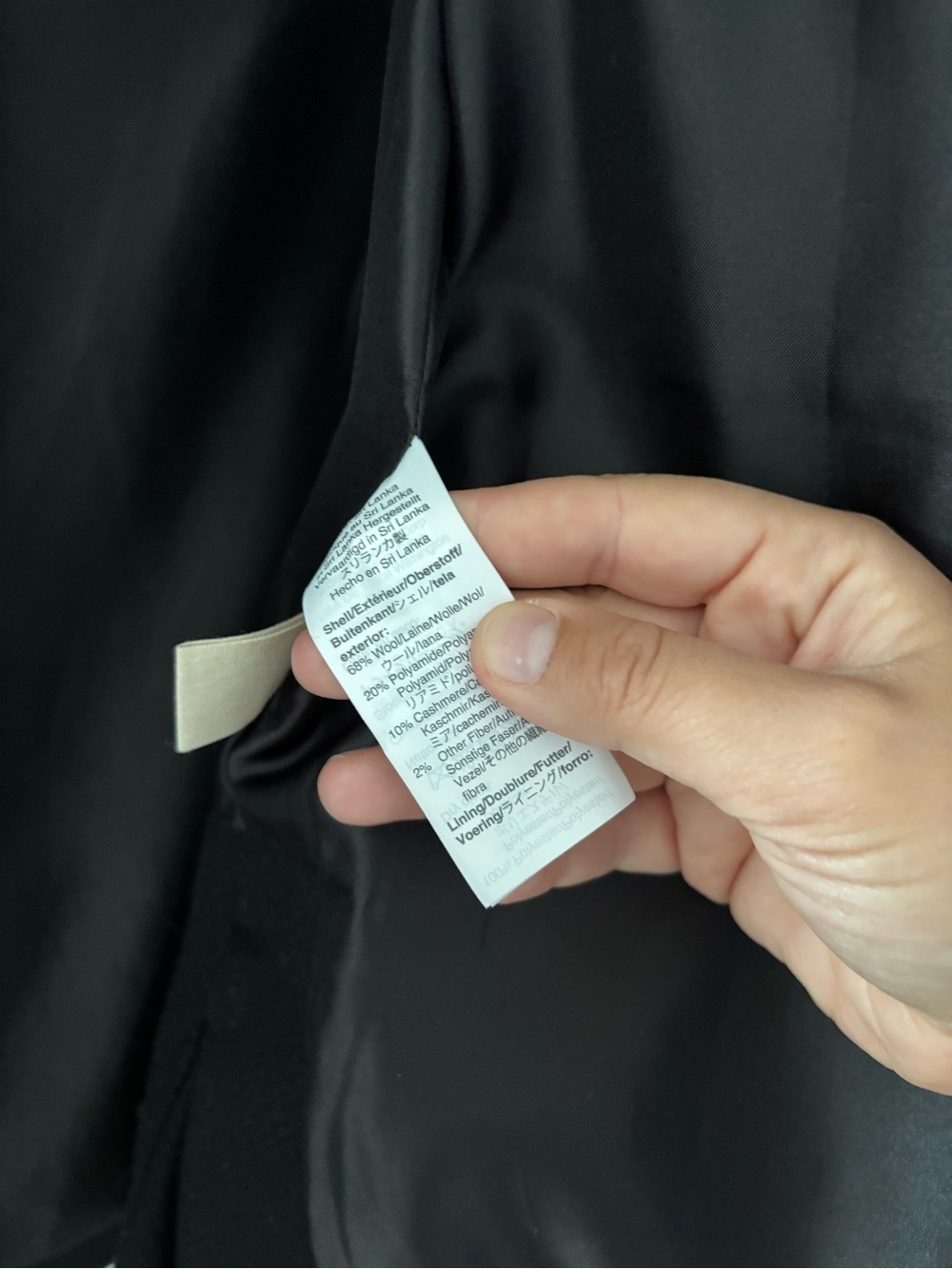 Madewell Estate Cocoon Wool Cashmere Coat Insuluxe Fabric Medium Black - Picture 10 of 12